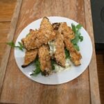 Frites d'aubergine à l'ai fryer