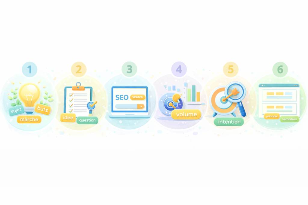 Méthode de recherche de mots clés SEO